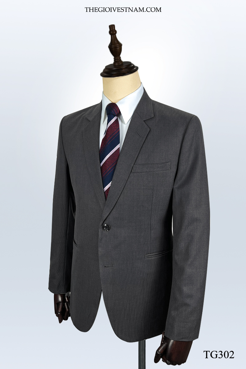 Bộ Suit Xám Tro Sọc Nhuyễn Classic Fit TGS302 #1